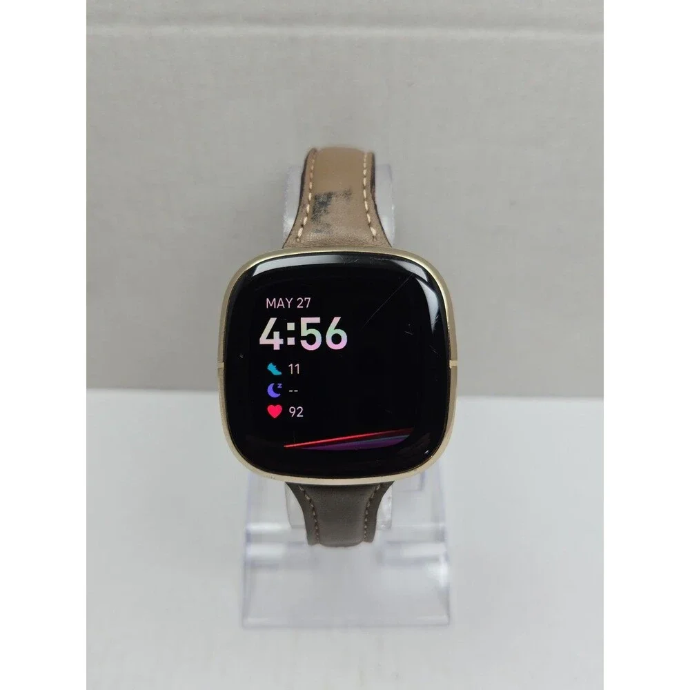 Fitbit Sense FB512 GPS Health Smartwatch Heart Rate SpO2 ECG Fitness Watch- Read